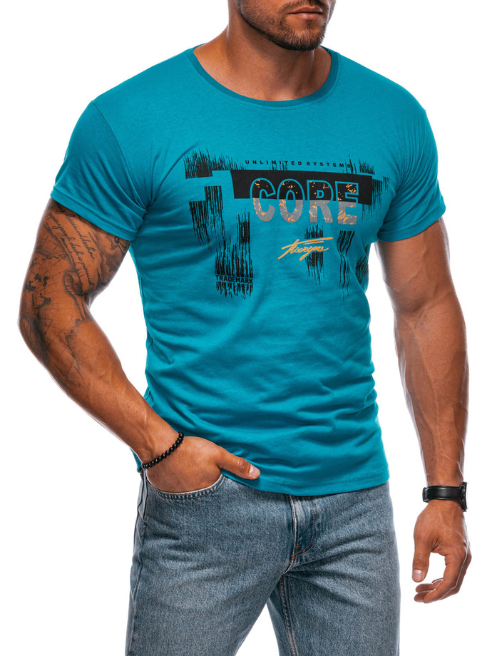 Men's t-shirt S1981 - turquoise