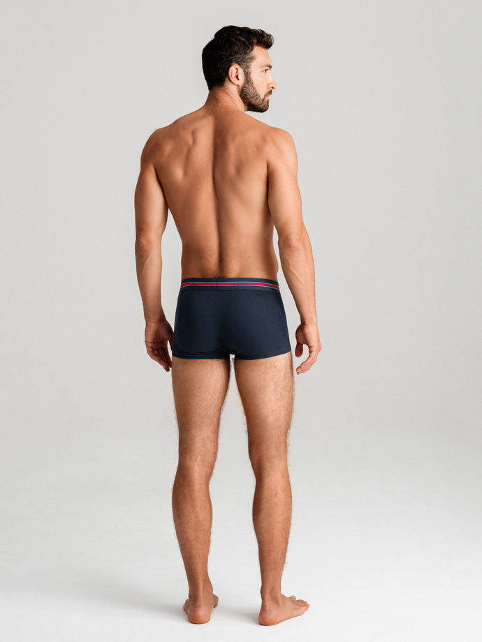 Classic fit men's boxer shorts with striped elastic band - 3 pack mix OM-UNBO-0109