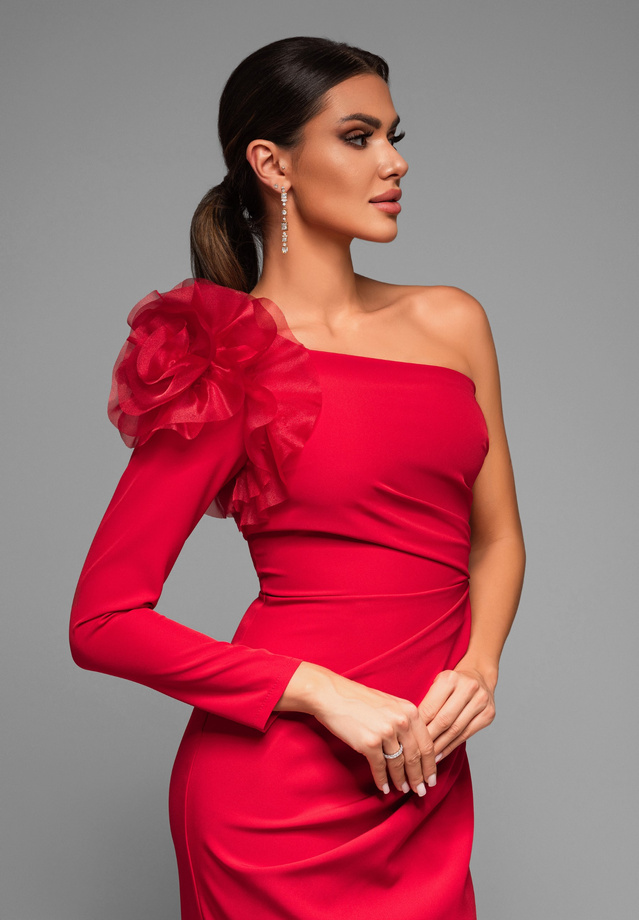 Evening dress LA-OM-DLR009 - red