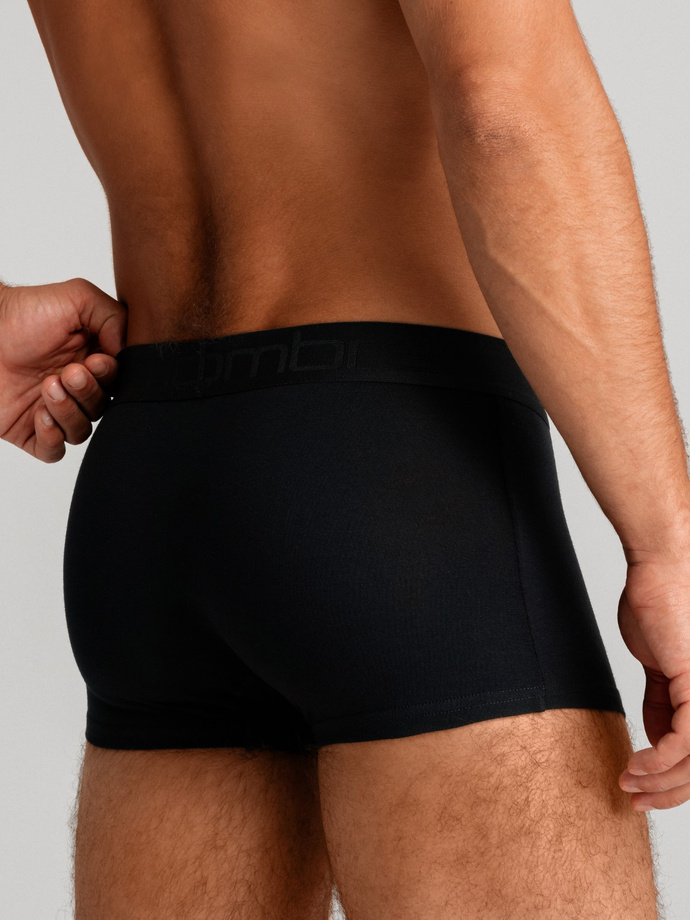 Men's cotton boxer shorts with logo - 3-pack mix V2 OM-UNBO-0105