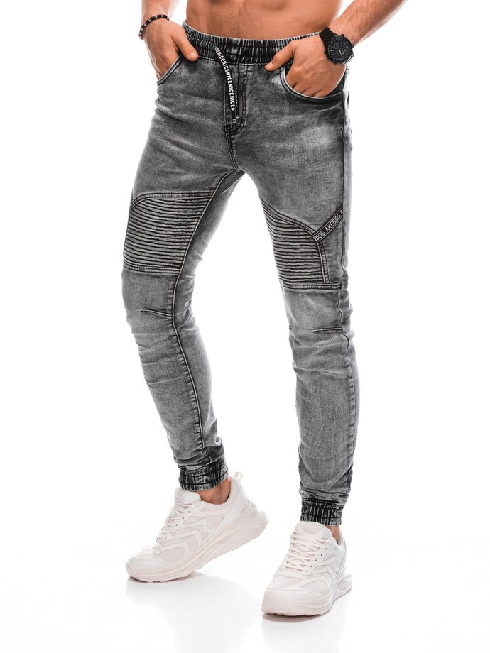 Men's pants joggers P1378 - grey