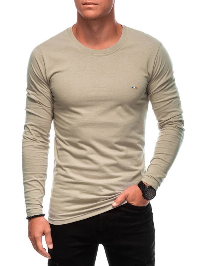 Men's printed longsleeve L170 - beige