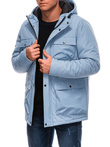Men's winter jacket C530 - light blue