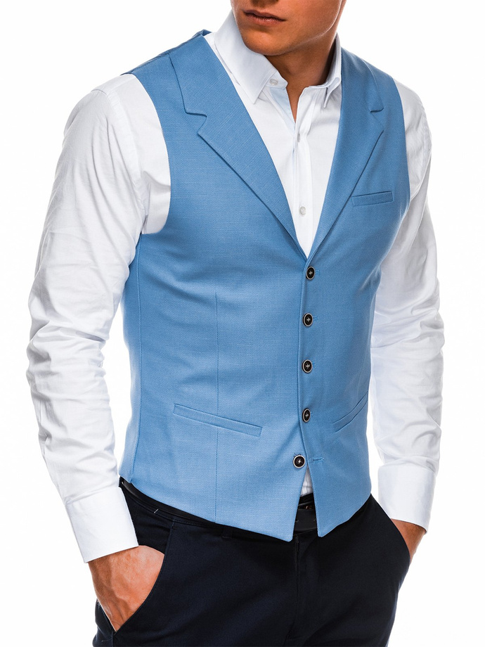 Men's vest - dark blue V46