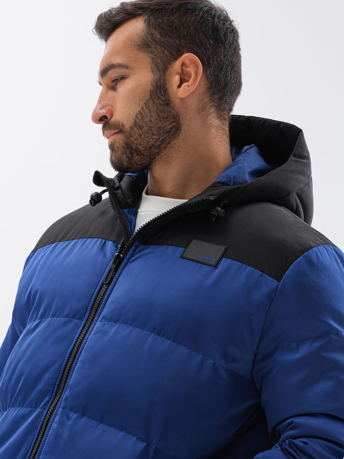 Men's winter jacket - blue C458