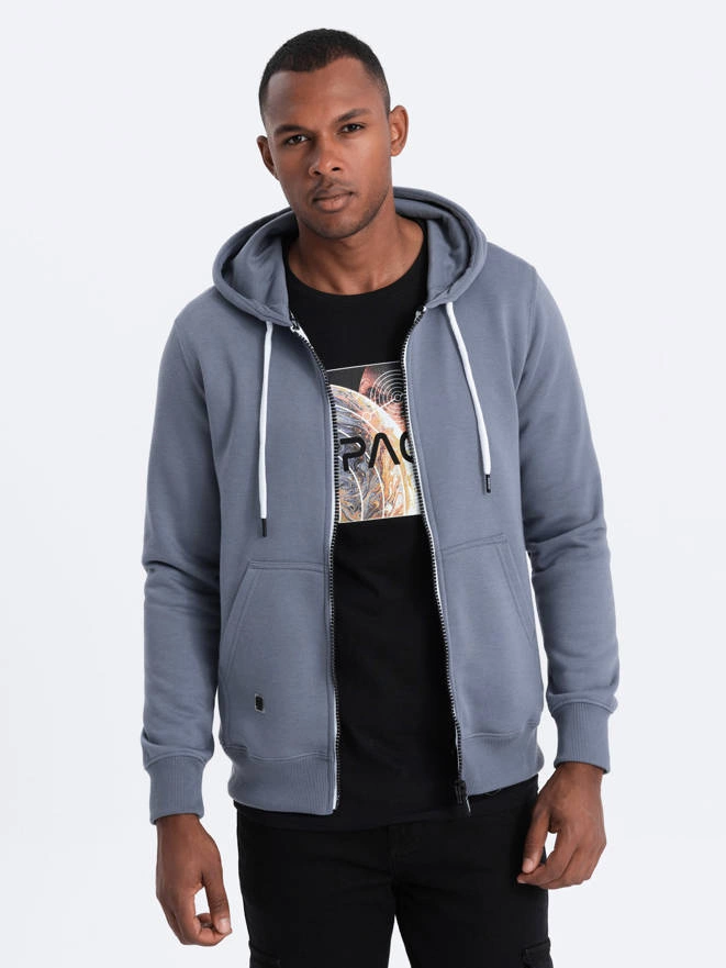 Men's zip-up sweatshirt - jeans B977