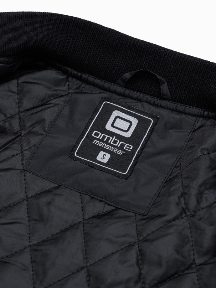 Men's bomber jacket - black V7 C538