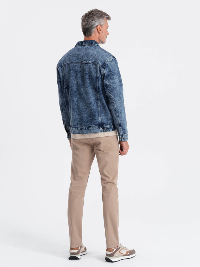 Men's denim katana jacket - denim V4 OM-JADJ-0123