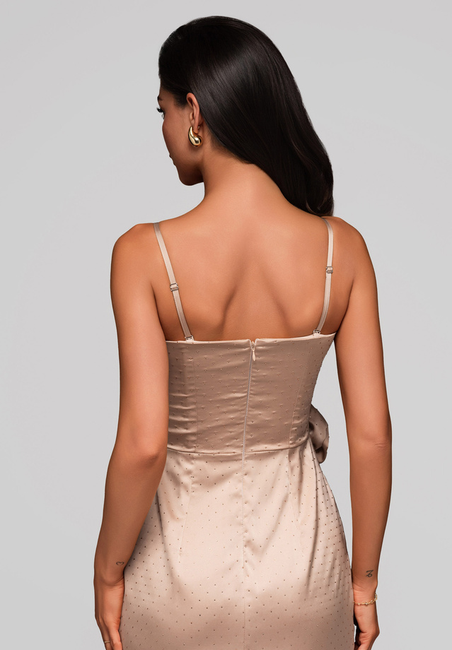 Evening dress LA-OM-DLR104 - beige