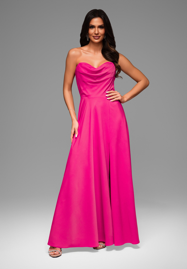 Evening dress LA-OM-DLR042 - fuschia