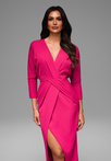 Evening dress LA-OM-DLR093 - fuchsia
