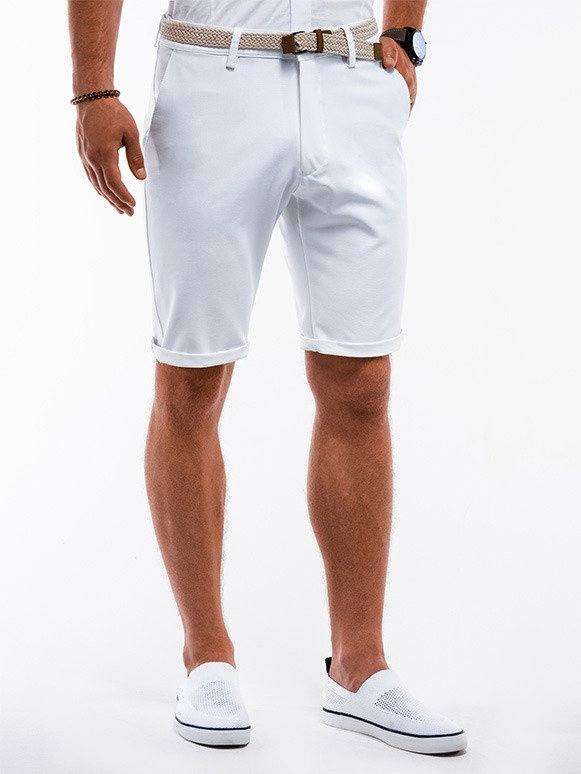 Men's chino shorts - white W230