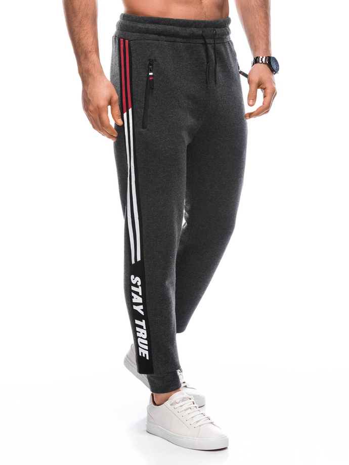 Men's sweatpants P1447 - dark grey