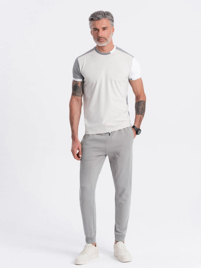 Men's jogger sweatpants - gray V8 OM-PABS-0173