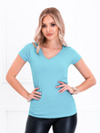 Women's plain t-shirt SLR002 - marine blue