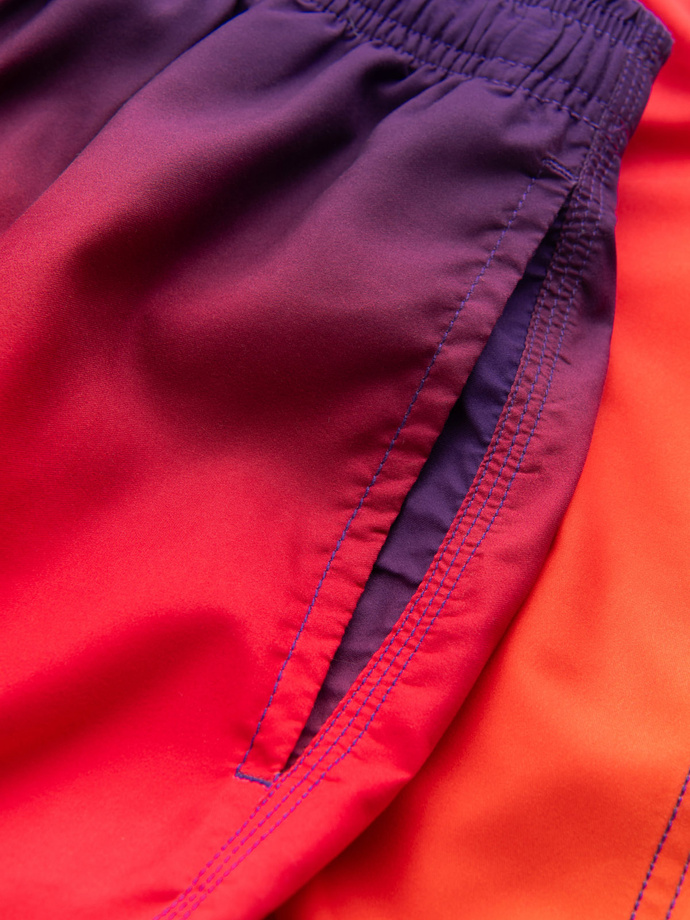 Kąpielówki męskie efekt ombre - pomarańczowe V17 OM-SRBS-0125