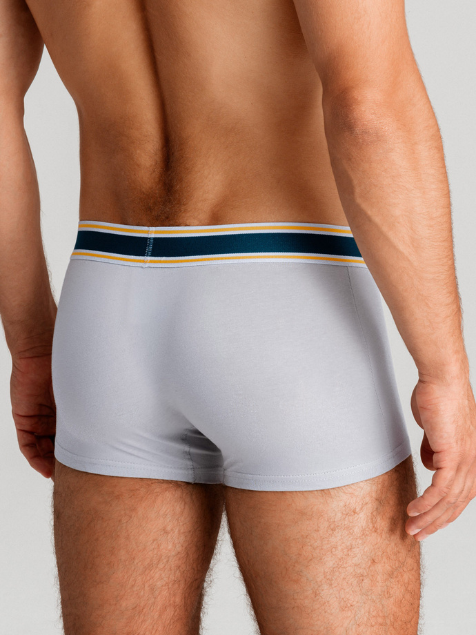 Classic fit men's boxer shorts with decorative elastic waistband - 3-pack mix OM-UNBO-0110