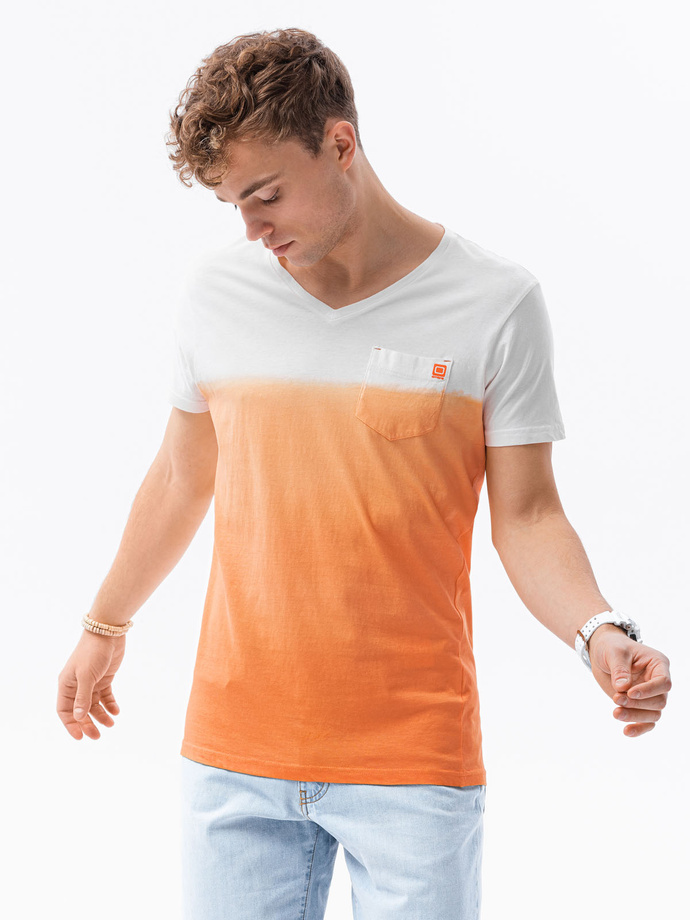 Men's plain t-shirt - orange S1380