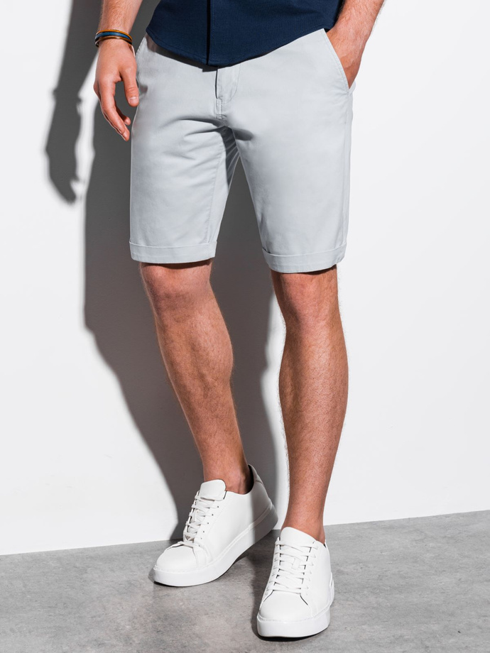 Men's casual shorts - light grey W243