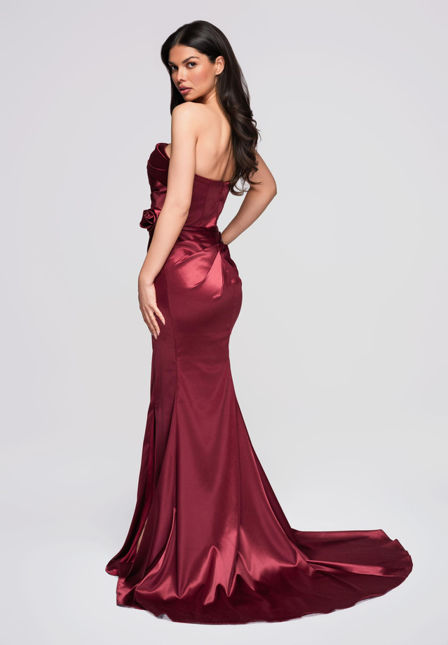 Sukienka wieczorowa LA-OM-DLR144 - dark red