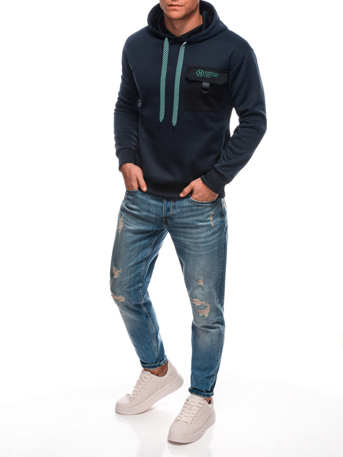 Men's zip-up sweatshirt B1700 - navy
