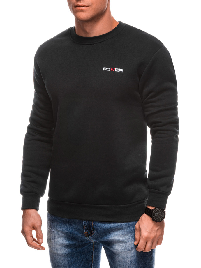 Men's hoodless sweatshirt B1706 - black