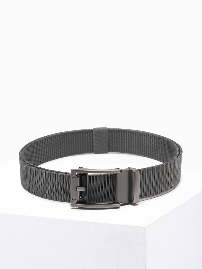 Men's belt A827 - dark grey