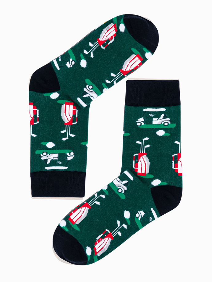 Men's socks U195 - green