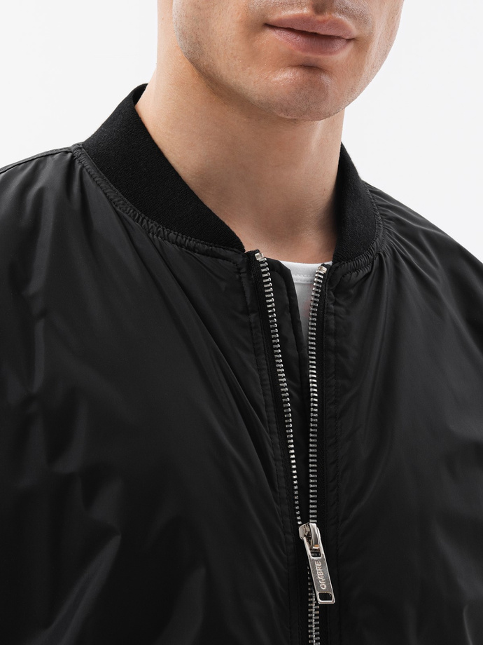 Men's bomber jacket - black V7 C538