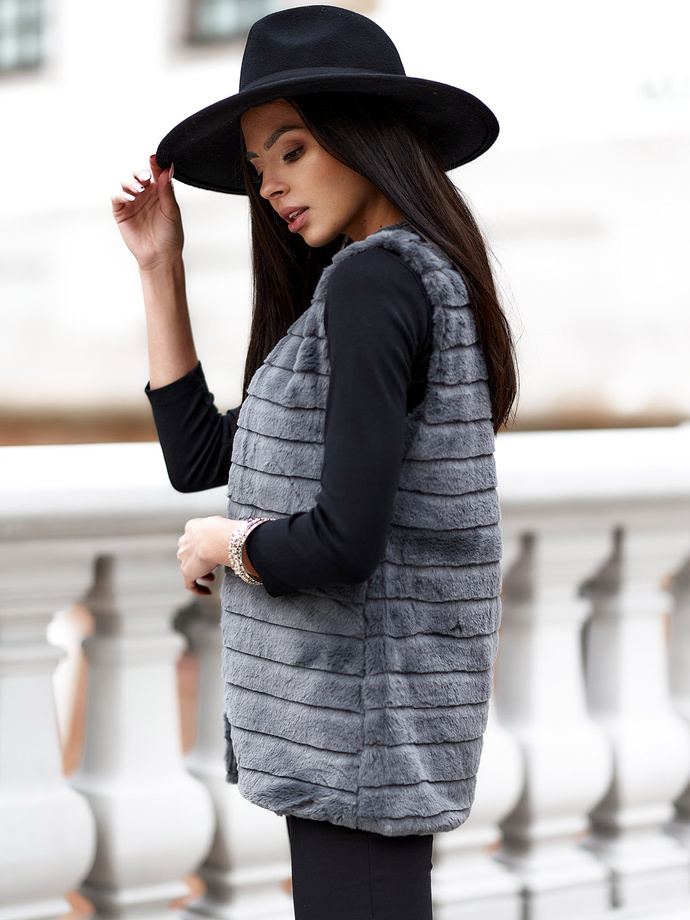 Women's vest VLR008 - dark grey