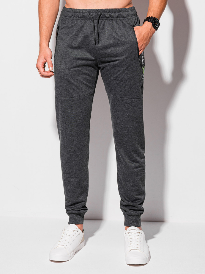 Men's sweatpants P1260 - dark grey