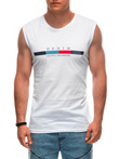 Men's printed tank top S1955 - white