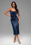 LA-OM-DLR083 Regular Fit raspberry evening dress
