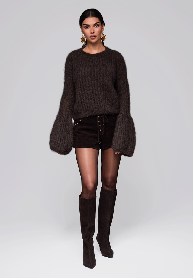 Women's sweater LW-SWSW-0110 - brown