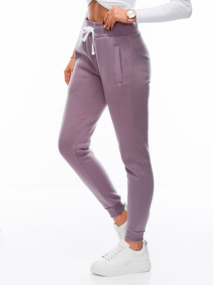 Spodnie damskie dresowe LARICA PLR277 - lawendowe