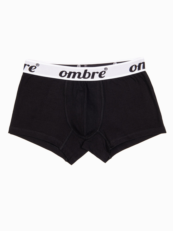 Men's cotton boxer shorts with contrasting elastic - 7-pack mix V2 OM-UNBO-0100