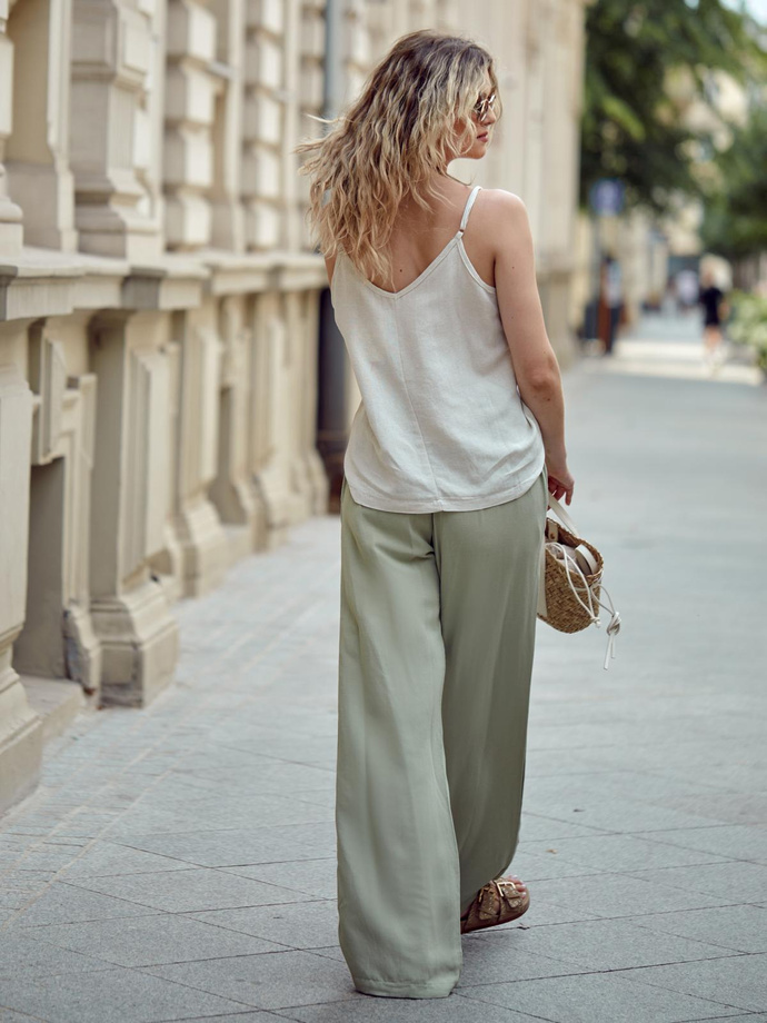 Women's linen top SLR091 - beige