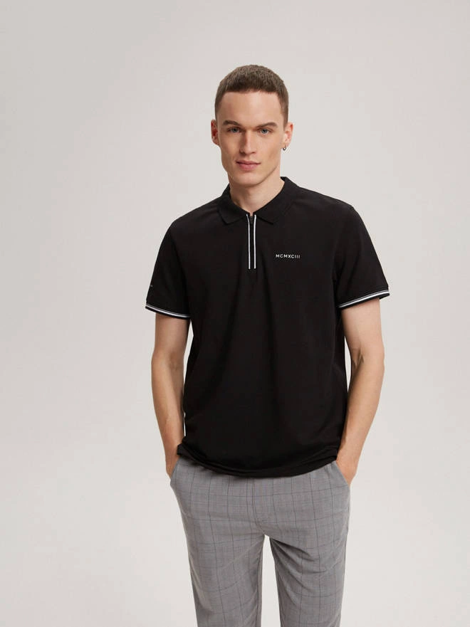 Men's polo shirt PRM P 0223 S1811 - black