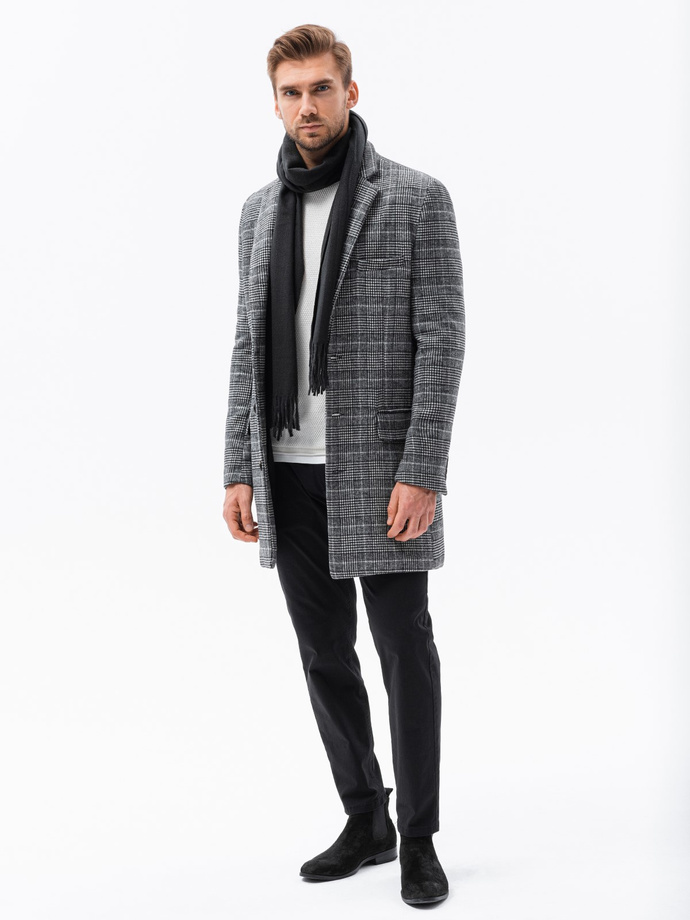 Men's coat - black C499