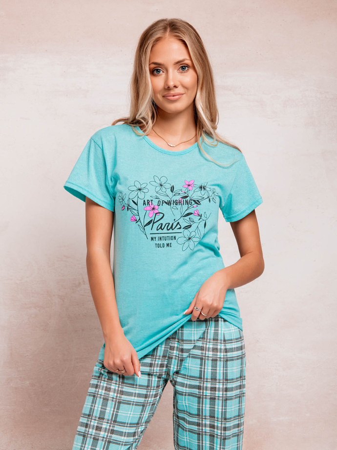 Women's pyjamas ULR415 - light blue