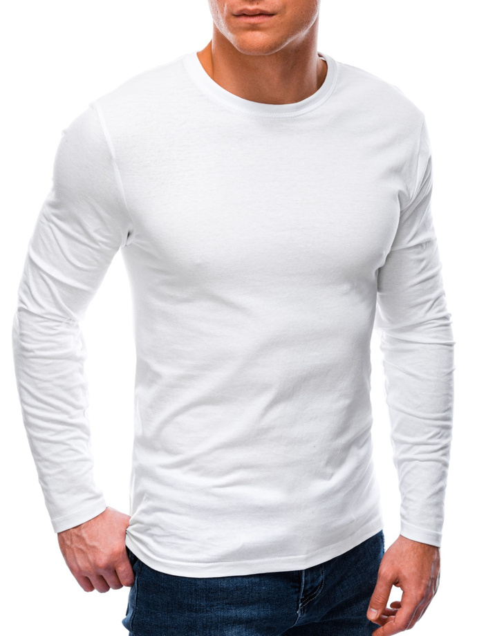 Men's plain longsleeve L59 - white