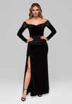 Sukienka wieczorowa LA-OM-DLR254 - black