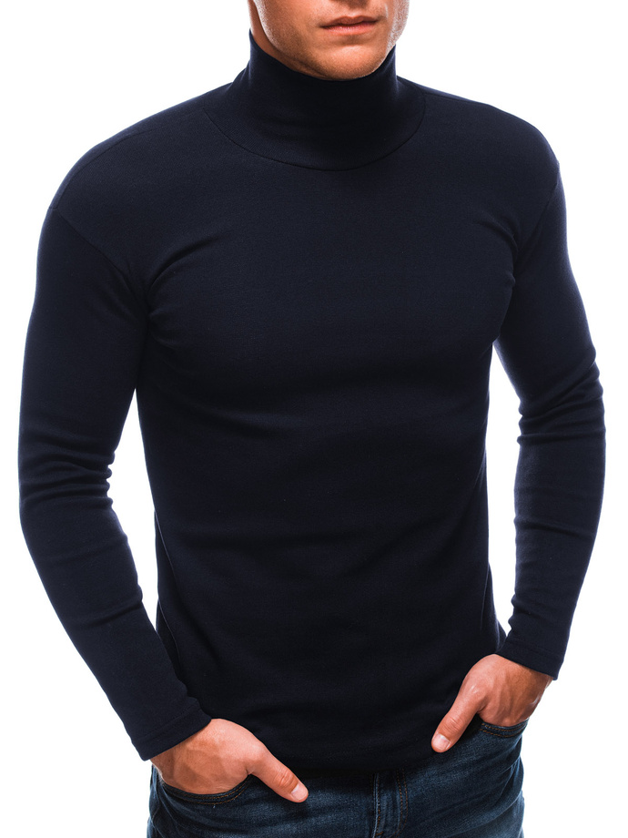 Men's polo neck E213 - navy