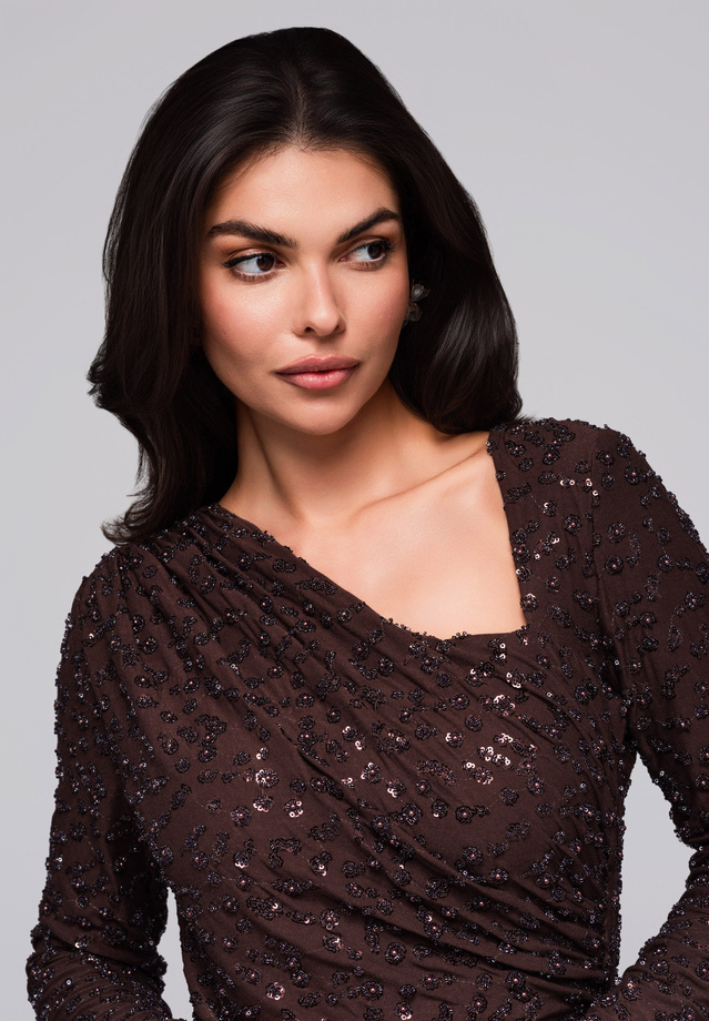 Evening dress LA-OM-DLR251 - brown