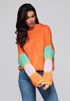 Sweter damski LW-SWSW-0107 - orange