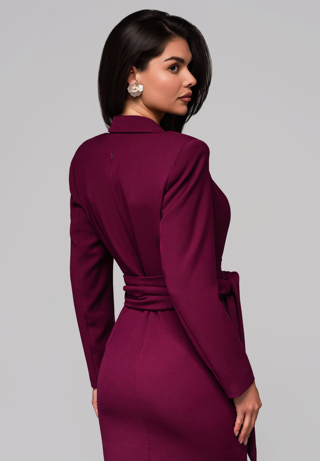 Sukienka wieczorowa LA-OM-DLR166 - burgundy