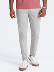 Men's tailored chino pants - gray V2 OM-PACP-0151