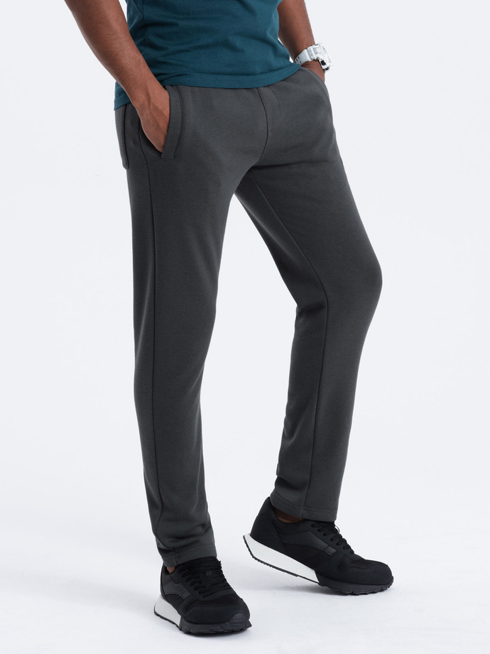 Men's straight leg sweatpants - graphite V10 OM-PABS-0155