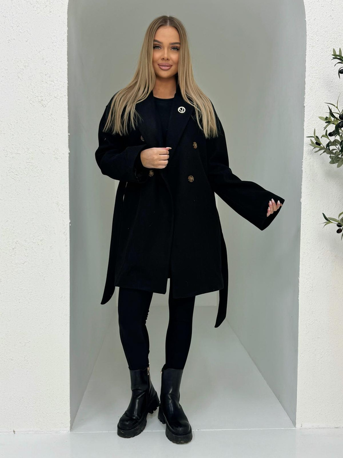 Fashionable women's coat CLR039 - black