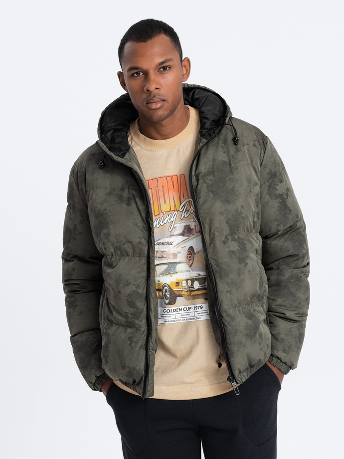 Men's winter jacket - khaki C529